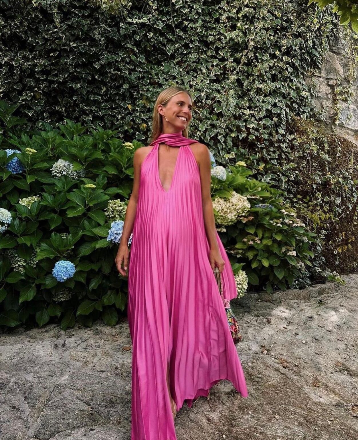 Pink/Green Fashion V-Neck Elegant Long Satin Evening Dress Party Dress –  Frisco Dresses