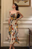 Pretty A Line Spaghetti Straps Floral Date Night Dress Prom Dresses Birthday Party Outfit