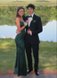 Dark Green New Backless Satin Floor Length Long Prom Dress