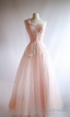 Chiffon one shoulder long Strapless pageant Evening Dresses