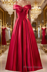 Red Tea Length Formal Prom Dresses, Red Tea Length Formal Bridesmaid Dresses