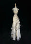 Retro Mermaid Long Prom Dresses New Long Evening Gowns