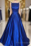 Royal Blue Formal Prom Dress, Pageant Dress, Formal Dress, Graduation School Party Gown