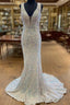 Sequin White Iridescent Formal Dress Cheap V Neck Sleeveless Formal Prom Dress Uk