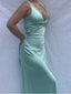 Sexy Mermaid V Neckline Long Prom Dress