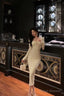 Sexy Sheath Strapless White Long Sleeves Prom Dresses Birthday Outfits Evening Gown