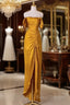 Sheath Off The Shoulder Yellow Formal Prom Dress Formal Dress