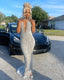 Silver Mermaid Women Formal Evening Party Prom Gowns