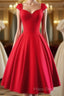 Simple Red Sweetheart Short Formal Prom Dress, Homecoming Dress