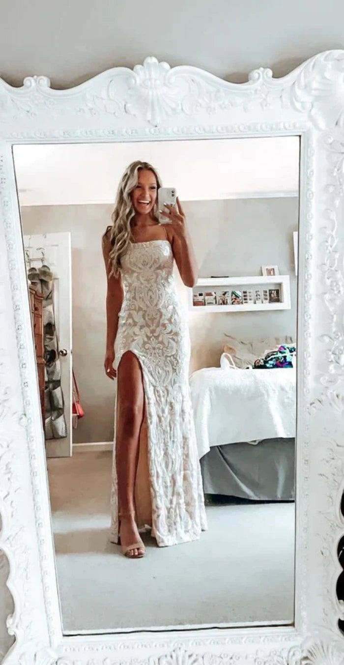 modest white formal dresses Simple Prom Dress, Slit Evening Dresses, Lace Wedding Gow – Frisco Boho Floral Print Maxi SIZE BUST WAIST SLEEVES occasion-Loungewear Size:Toddler's 5
