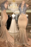 Sleeveless Mermaid Lace Halter Formal Prom Dress