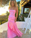 Spaghetti Straps Elegant Long Satin Prom Dress Evening Dress Party Dress Wedding Holiday Birthday Party Dress