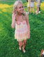 Spaghetti Straps Lace Homecoming Dresses Mini Prom Dress