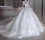 Strap Waist Pearl Sweetheart Collar Tulle Wedding Dress With Lace Elegant Beautiful