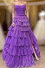 Strapless Long Formal Prom Dress With Ruffle Skirt
