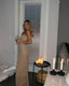 Strapless Sparkly Long Prom Dress Sheath Birthday Party Dresses
