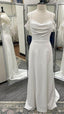 Straps A-Line Beach Wedding Dress