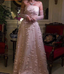 Stunning Pink Strapless 3D Floral Sequin Tulle Train Prom Dress Evening Dress
