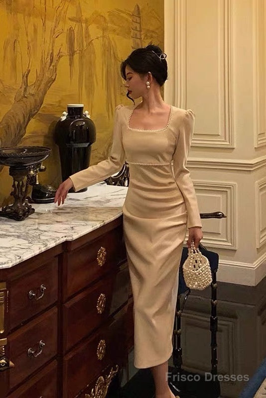 Stunning Sheath Square Neckline Long Sleeves Date Night Dress Prom Dre Frisco Dresses Stunning Sheath Square Neckline Long Sleeves Date Night Dress Prom Dre Frisco Dresses