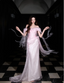 Sweet Light Pink Mermaid Off-Shoulder Organza Prom Dress Evening Dress
