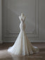 Timeless Mermaid Sweetheart Lace White Wedding Dresses Brides Dress