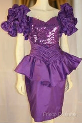 Unique Purple Short Formal Prom Dress, Formal Dress
