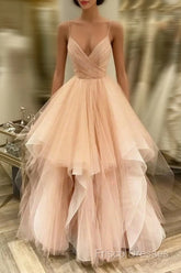 V Neck Organza Ruffles Princess Wedding Gowns Sexy