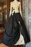 Vintage Ball Gown Sleeveless Long Black Formal Dress Formal Prom Dress