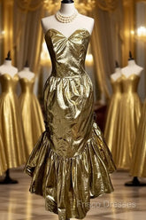 Vintage Mermaid Sweetheart Short Formal Prom Gown Fairy Formal Prom Dress