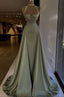 Vintage Sage Green Prom Dress Long Prom Dresses