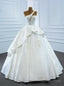 We Carry White Ball Gown Satin One Shoulder Beading Wedding Dress