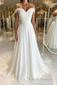 White sweetheart chiffon long Formal Prom Dresses white formal Dresses