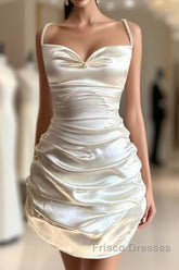 WomenS Satin Dress After Party Bridesmaid Dress Formal Prom Dress