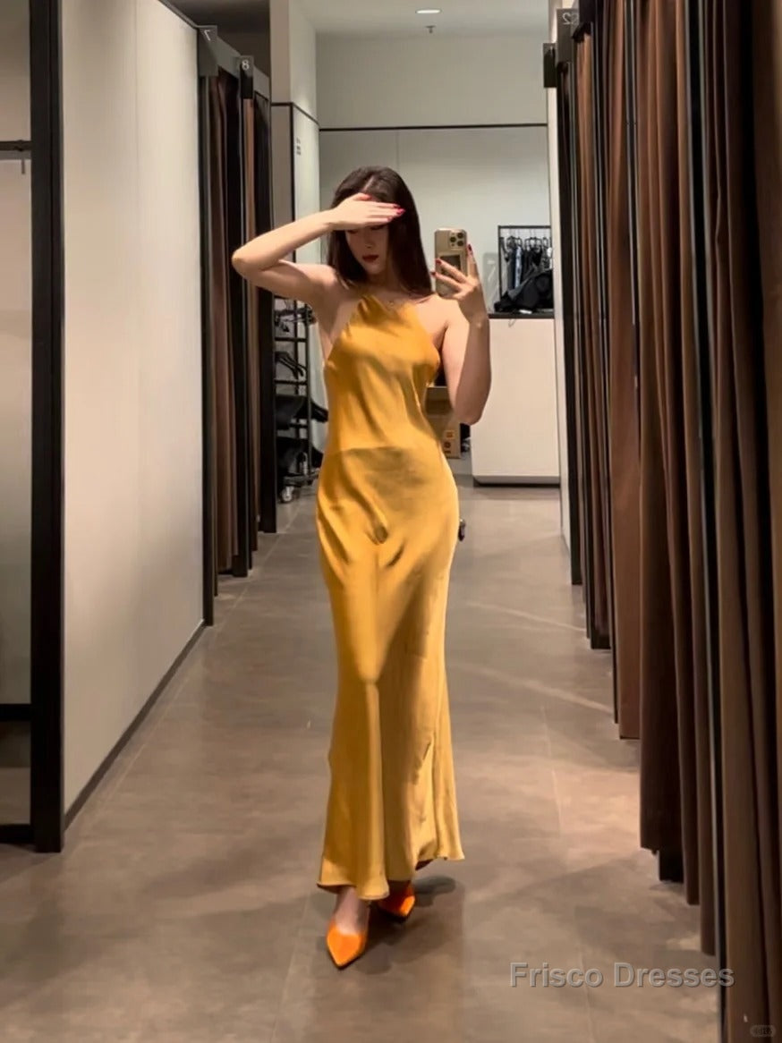 yellow prom dress couple Long Strapless Butterfly Prom Dress