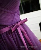 Cute A Line Tulle Short Formal Prom Dress, Bridesmaid Dress