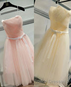 Cute A Line Tulle Short Formal Prom Dress, Bridesmaid Dress