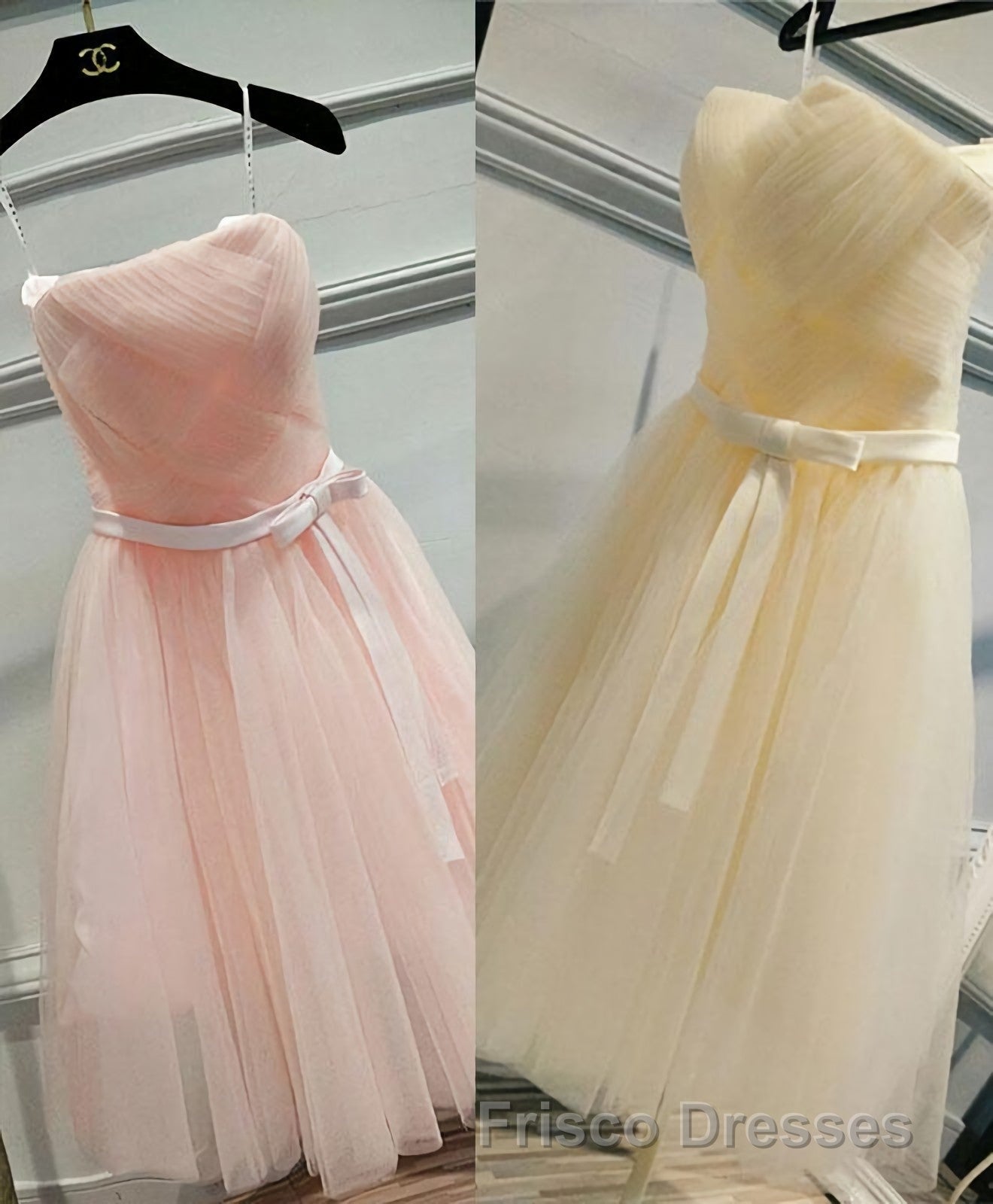 Cute A Line Tulle Short Formal Prom Dress, Bridesmaid Dress