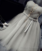 Cute A Line Tulle Short Formal Prom Dress, Bridesmaid Dress