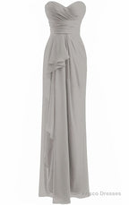 Classical Burgundy Sweetheart Empire Pleated Floor Length Chiffon Bridesmaid Dresses