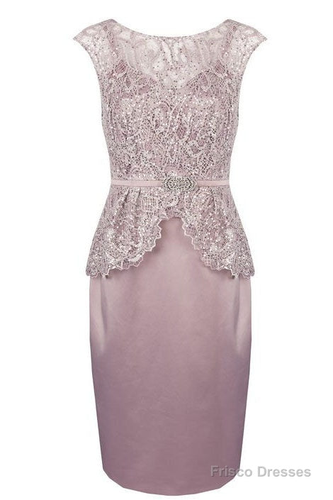 Sleeveless Short Sheath Mother of the Bride Dress