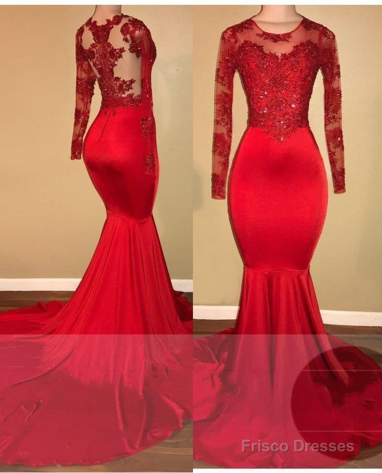 2025 Red Mermaid Prom Dresses Secondary image