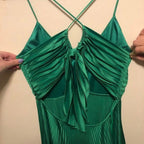 Forest Green Backless Prom Dress For Vegas Pool Party?? Glam Chiffon Evening Dress For Special Ocassion
