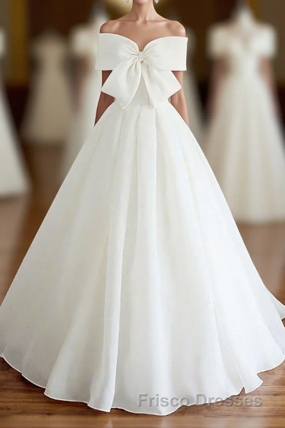 White Sweetheart Long Formal Prom Dress, White Formal Prom Dress