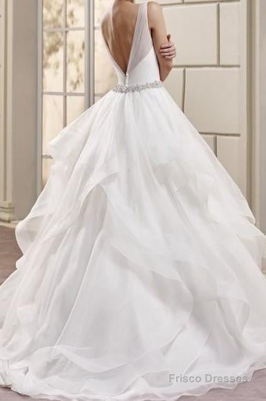 2025 New Arrival Sweetheart Organza Ruffles Backless Pleated Ball Dresses Secondary image