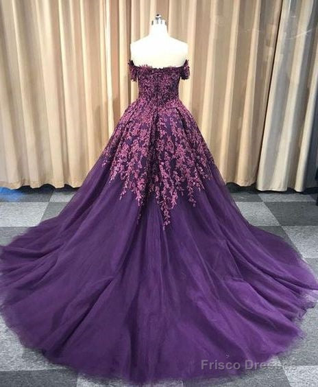 2025 Off Shoulder Regency Sweetheart Appliques Long Ball Gown Prom Dress Secondary image