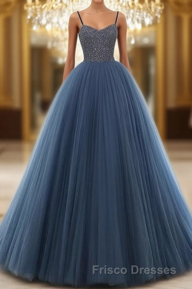 Beading Ball Gown Long Formal Prom Dress,Popular Evening Dress,Fashion Winter Formal Prom Dress Main image