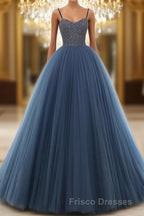 Beading Ball Gown Long Formal Prom Dress,Popular Evening Dress,Fashion Winter Formal Prom Dress