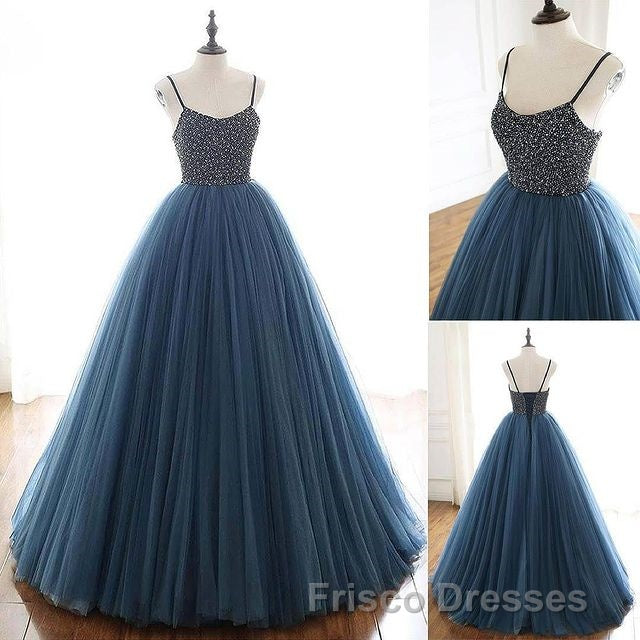 Beading Ball Gown Long Formal Prom Dress,Popular Evening Dress,Fashion Winter Formal Prom Dress Secondary image
