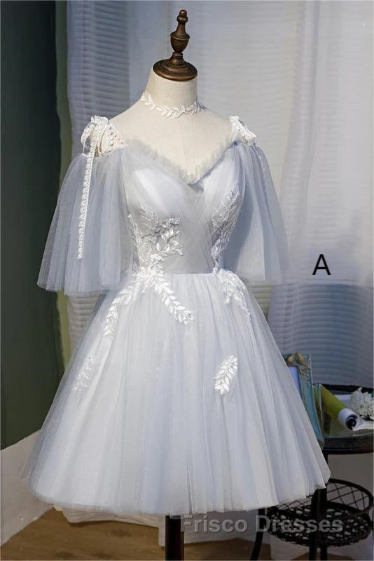 Chic Sleeveless Lace Appliques Tulle Princess Homecoming Dress Secondary image