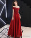 Burgundy Tulle Lace Long Prom Dress Burgundy Tulle Bridesmaid Dress